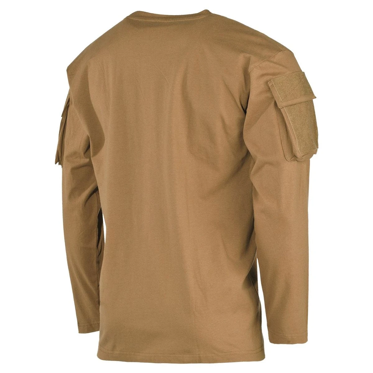 MFH US Long Sleeved T-Shirt With Sleeve Pockets Coyote 4 MFH US Long Sleeved T-Shirt With Sleeve Pockets Coyote - Image 2