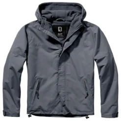 Brandit Windbreaker Front Zip Anthracite