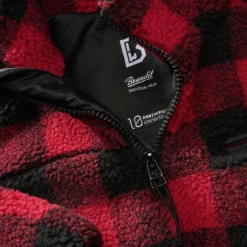 Brandit Teddyfleece Troyer Red/Black -Cheap Mod Lenza Store 5022 41 BRANDIT TEDDYFLEECE TROYER RED BLACK 004 3