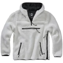 Brandit Teddyfleece Worker Pullover White -Cheap Mod Lenza Store 5023 7 BRANDIT TEDDYFLEECE WHITE 003 6