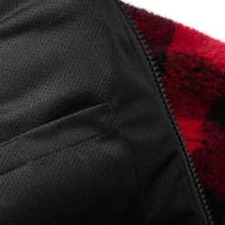 Brandit Teddyfleece Worker Jacket Red/Black -Cheap Mod Lenza Store 5024 41 BRANDIT TEDDYFLEECE RED BLACK 005 2