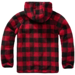 Brandit Teddyfleece Worker Jacket Red/Black -Cheap Mod Lenza Store 5024 41 BRANDIT TEDDYFLEECE RED BLACK 007 2
