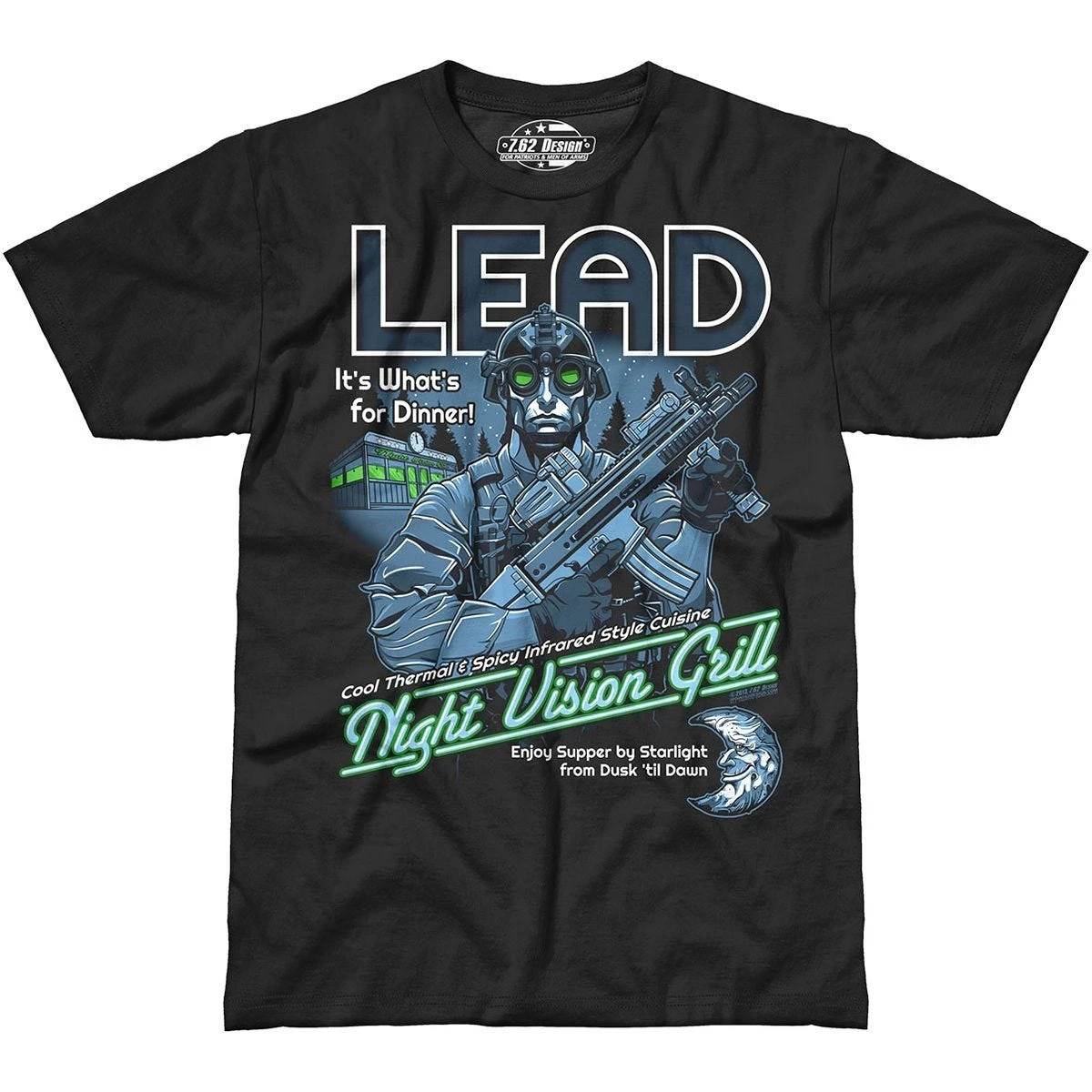 7.62 Design Lead It's What's For Dinner T-Shirt Black 3 7.62 Design Lead It's What's For Dinner T-Shirt Black