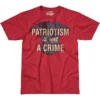 7.62 Design Patriotism Is Not A Crime T-Shirt Scarlet Heather -Cheap Mod Lenza Store 762 design PatriotismisnotaCrime T Shirt scarlet ALL 1