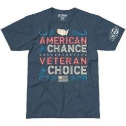 7.62 Design Veteran By Choice American T-Shirt Indigo