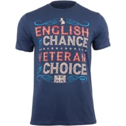 7.62 Design Veteran By Choice English T-Shirt Indigo Blue