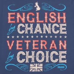 7.62 Design Veteran By Choice English T-Shirt Indigo Blue -Cheap Mod Lenza Store 762 design veteran by chance ALL 3 1