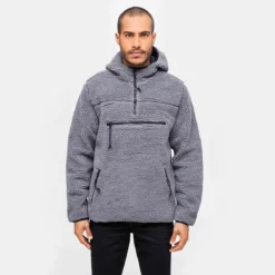Brandit Teddyfleece Worker Pullover Anthracite