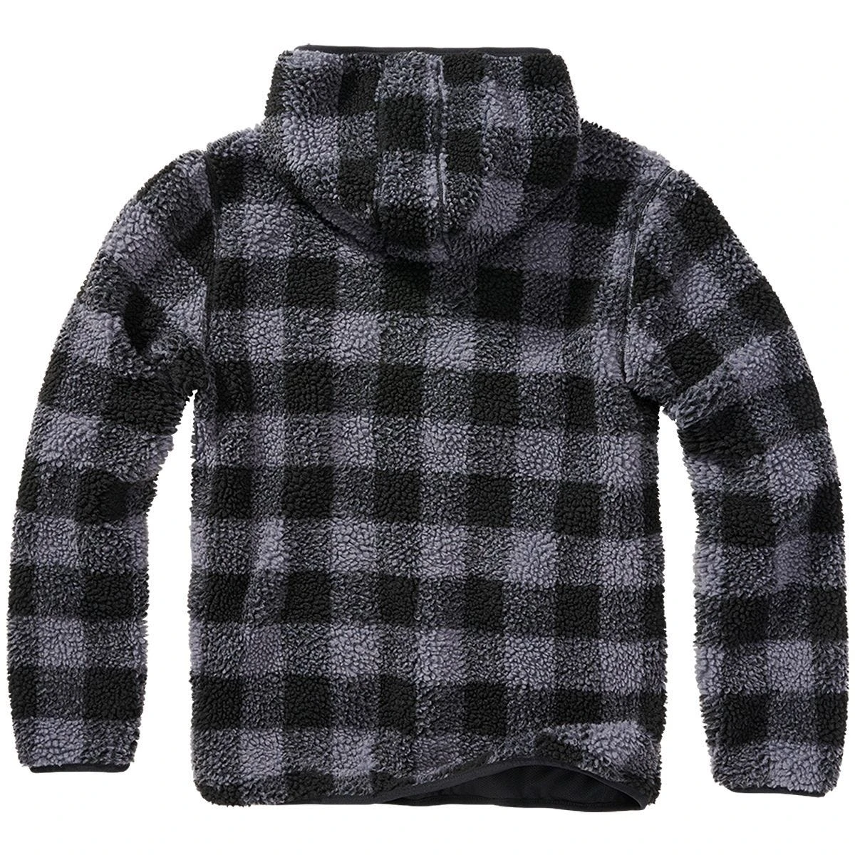 Brandit Teddyfleece Worker Pullover Black/Grey 6 Brandit Teddyfleece Worker Pullover Black/Grey - Image 4