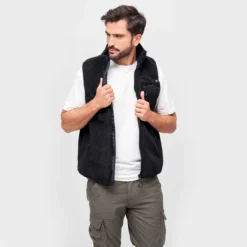 Brandit Teddyfleece Worker Vest Black