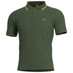 Pentagon Aniketos Polo T-Shirt Stripes SpringBok Green