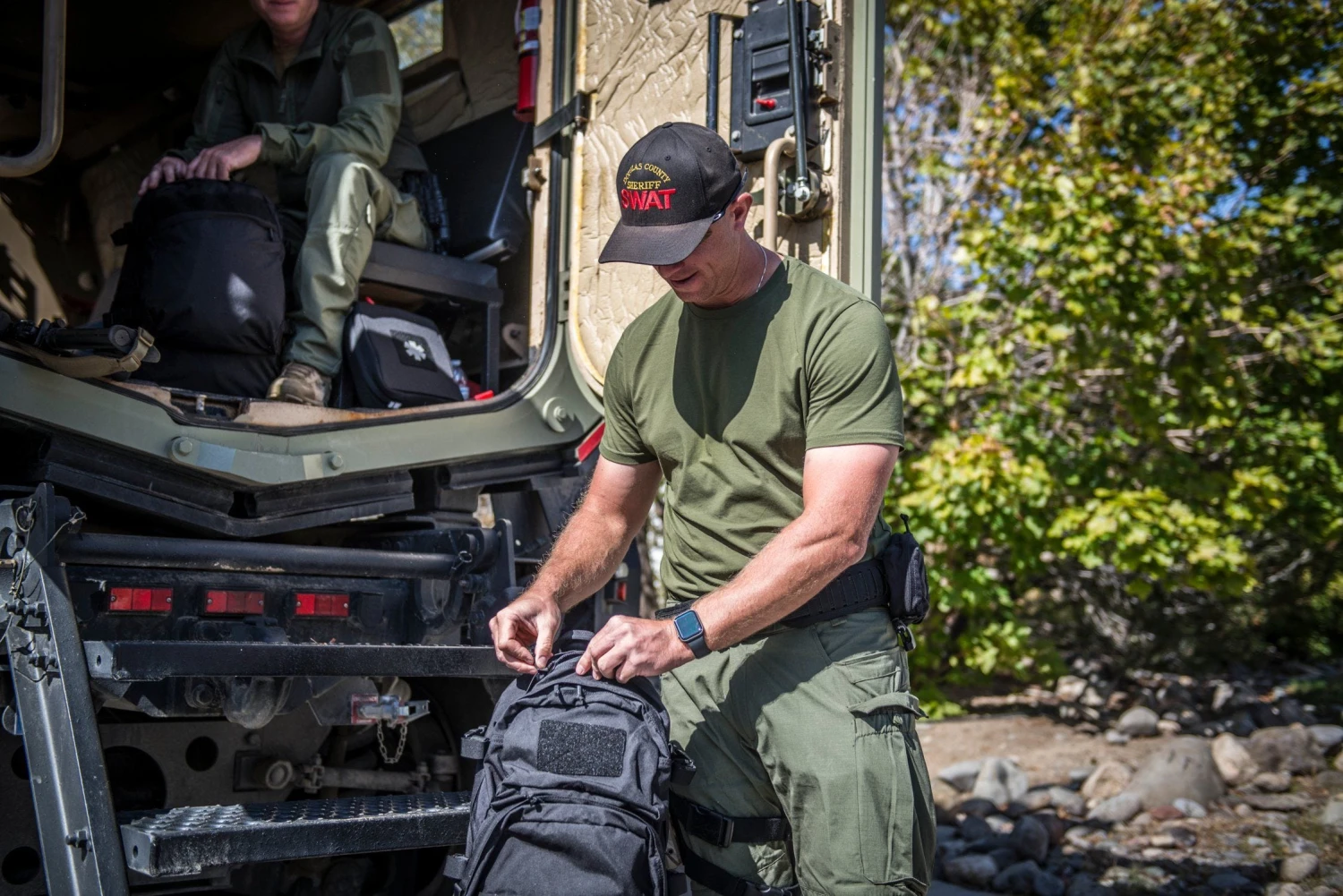 Helikon T-Shirt Slim Melange Black-Grey 4 Helikon T-Shirt Slim Melange Black-Grey - Image 2