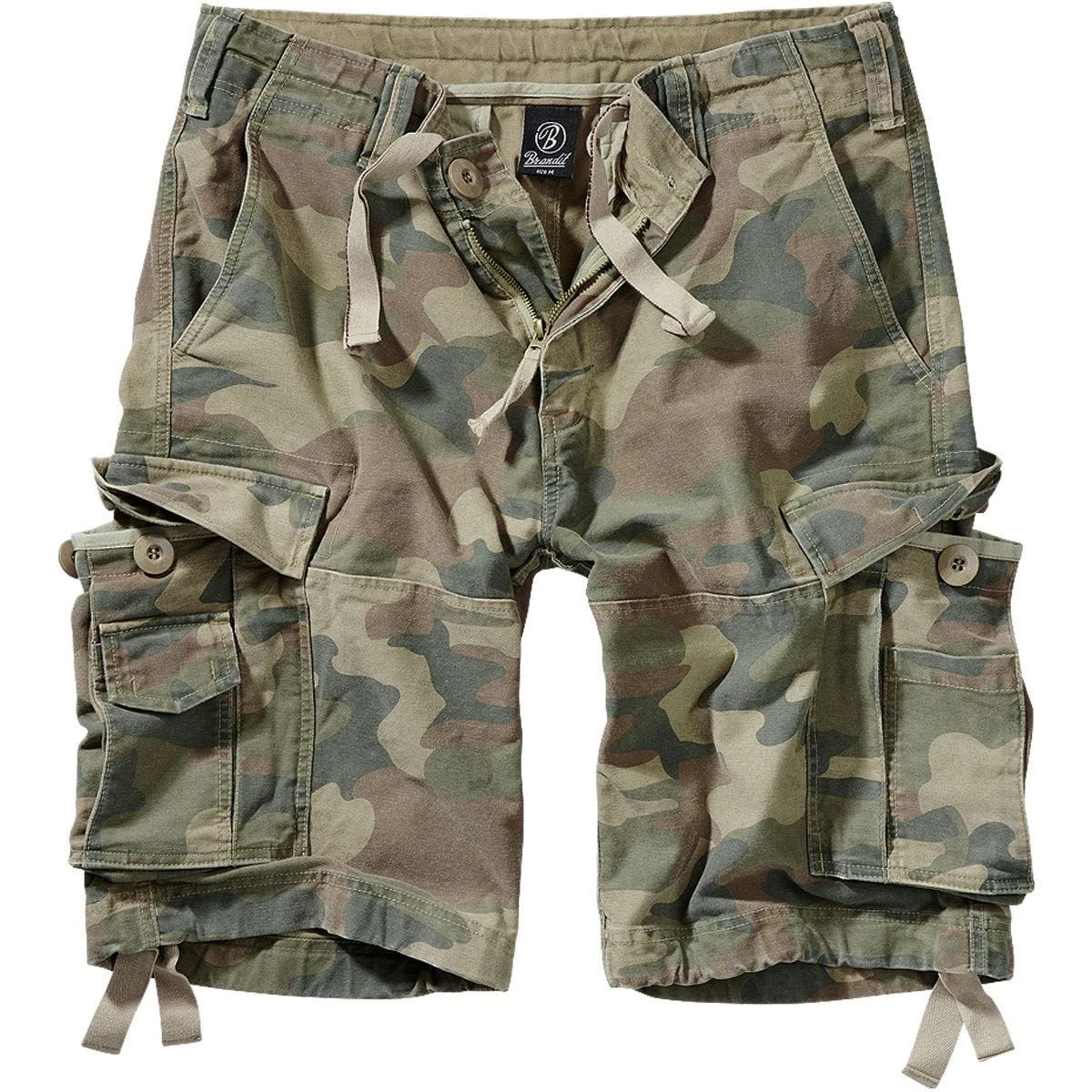 Brandit Vintage Classic Shorts Light Woodland 3 Brandit Vintage Classic Shorts Light Woodland