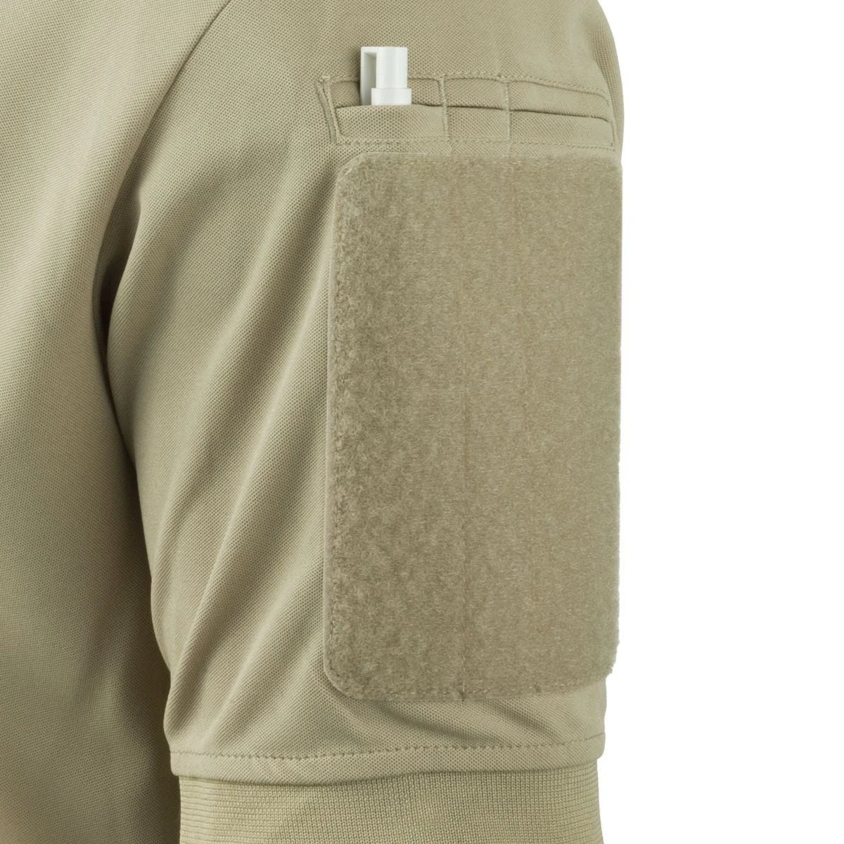 Hazard 4 Quickdry Undervest Plain Front Battle Polo Shirt Tan - Image 2