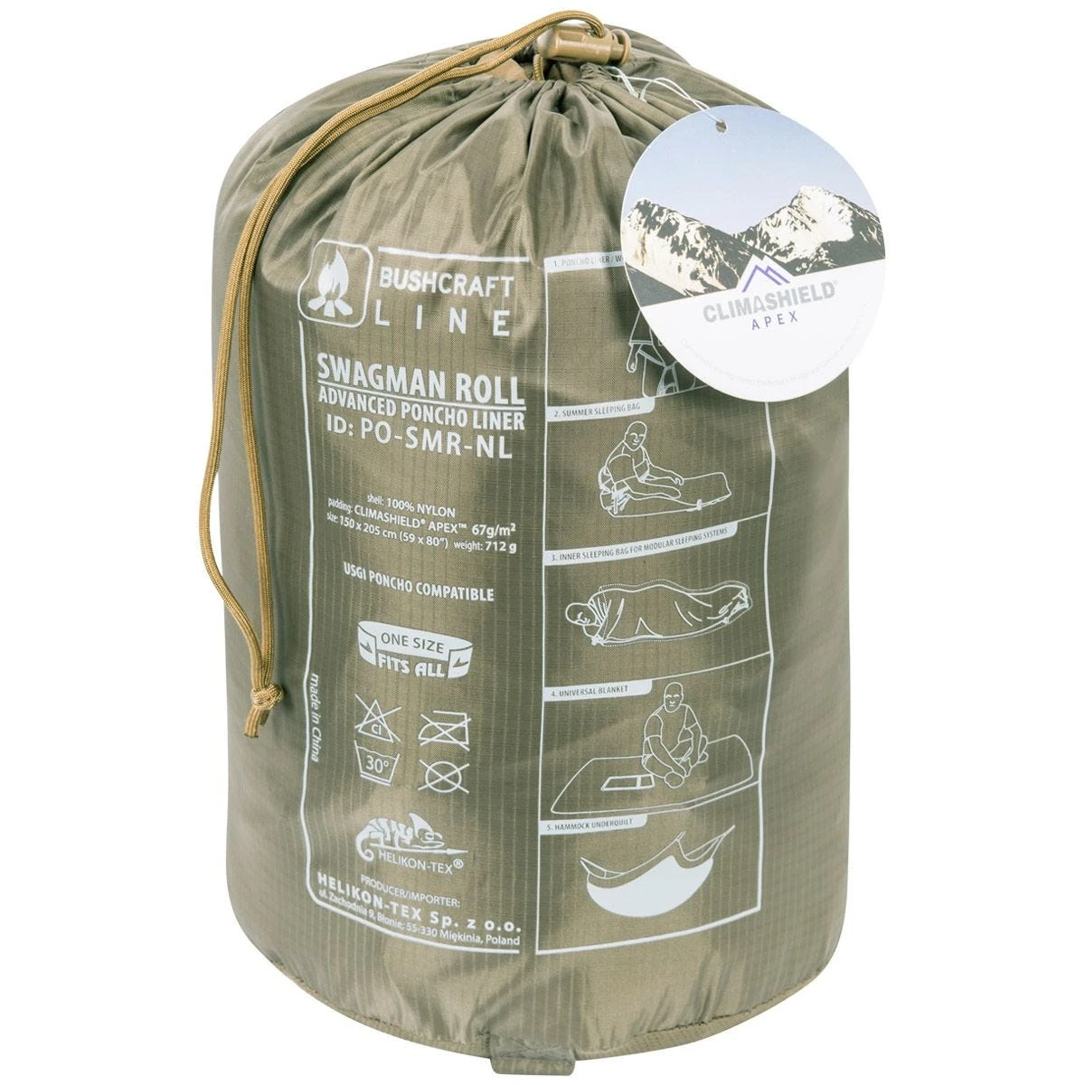 Helikon Swagman Roll Poncho Climashield Apex Coyote 4 Helikon Swagman Roll Poncho Climashield Apex Coyote - Image 2