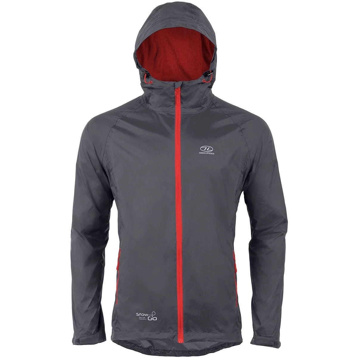 Highlander Stow & Go Packaway Jacket Charcoal 4 Highlander Stow & Go Packaway Jacket Charcoal - Image 2