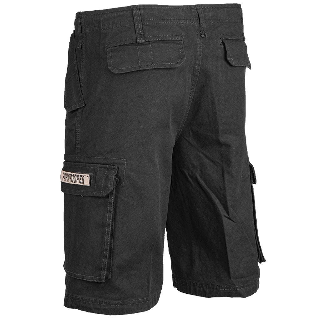 Mil-Tec Paratrooper Cargo Shorts Prewashed Black 4 Mil-Tec Paratrooper Cargo Shorts Prewashed Black - Image 2